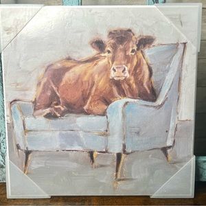 Couch cow plaque